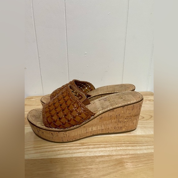 House of Harlow Brown Woven Slide Sandals Size 9M - Picture 5 of 7